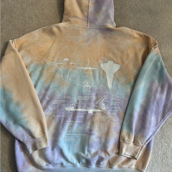 Nasa Tie-Dye Hoodie, XL - Picture 3 of 4
